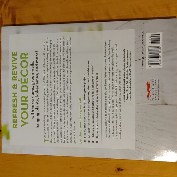 💚50 Simple Indoor Miniature Gardens Book Nwot - Picture 3 of 8